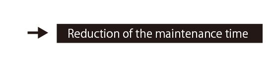 Reduction of the maintenance time